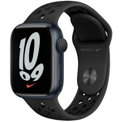 Ceas inteligent Apple Watch Nike Series 7 GPS 41mm Sport Band (Midnight/Anthracite)