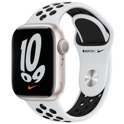 Ceas inteligent Apple Watch Nike Series 7 GPS 41mm Sport Band (Starlight/Platinum)