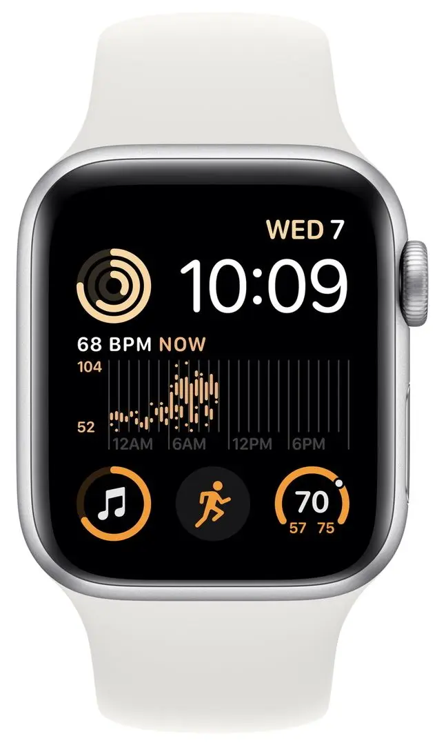 Ceas inteligent Apple Watch SE 2 GPS 40mm Sport Band (Silver/White) - 2