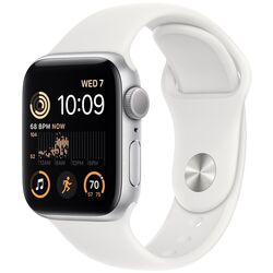 Ceas inteligent Apple Watch SE 2 GPS 40mm Sport Band (Silver/White)
