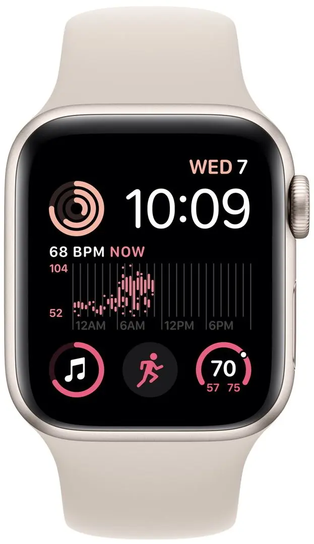 Ceas inteligent Apple Watch SE 2 GPS 40mm Sport Band (Starlight) - 2