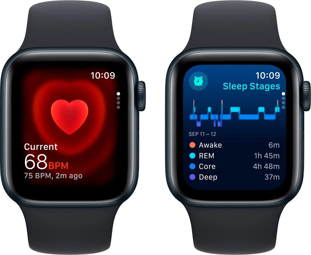 Смарт-часы Apple Watch SE 2 GPS 44mm Sport Band M/L (Midnight)