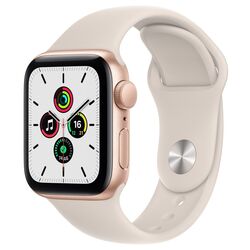 Ceas inteligent Apple Watch SE 40mm Sport Band (Gold Aluminium/Starlight)