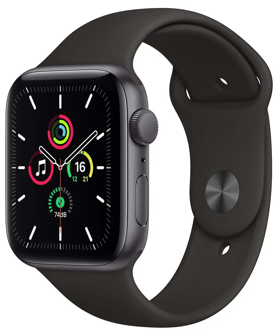 Ceas inteligent Apple Watch SE 44mm Sport Band (Space Grey/Midnight)