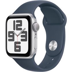 Ceas inteligent Apple Watch SE GPS 40mm Sport Band M/L (Silver/Storm Blue)