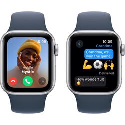 Ceas inteligent Apple Watch SE GPS 40mm Sport Band M/L (Silver/Storm Blue) Thumb