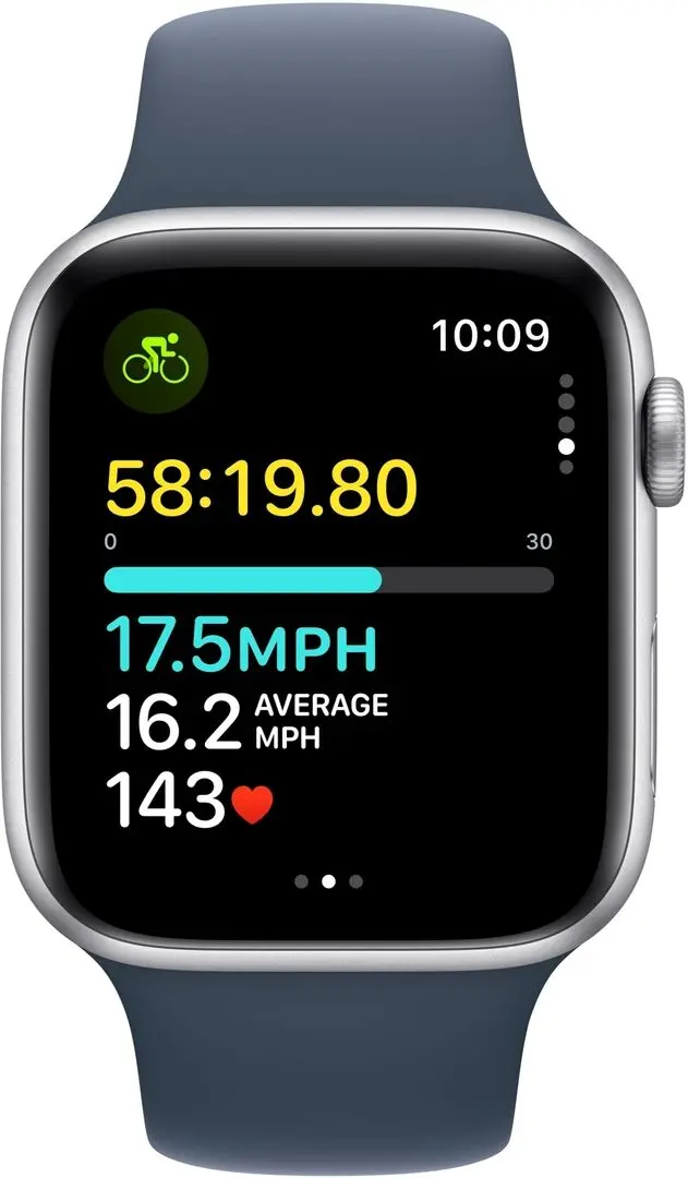 Смарт-часы Apple Watch SE GPS 44mm Sport Band M/L (Silver/Blue Storm)