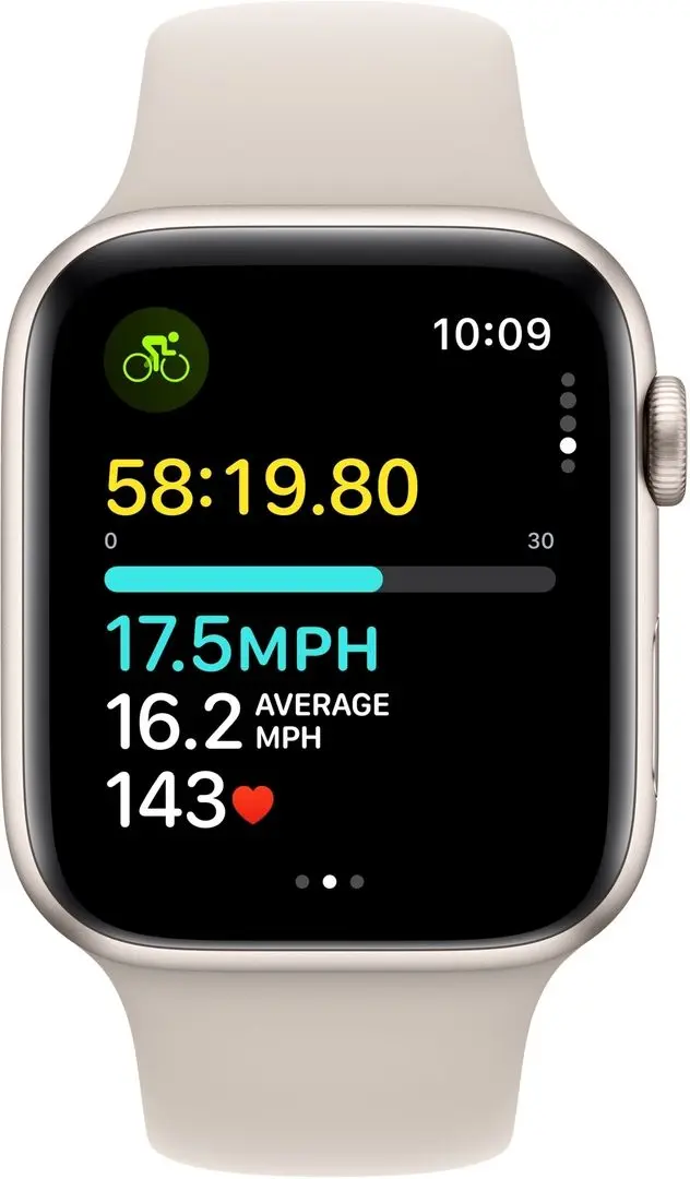 Смарт-часы Apple Watch SE GPS 44mm Sport Band S/M (Starlight)