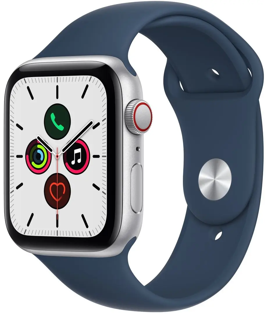 Смарт-часы Apple Watch SE GPS 44mm Sport Band (Silver Aluminum/Abyss Blue)