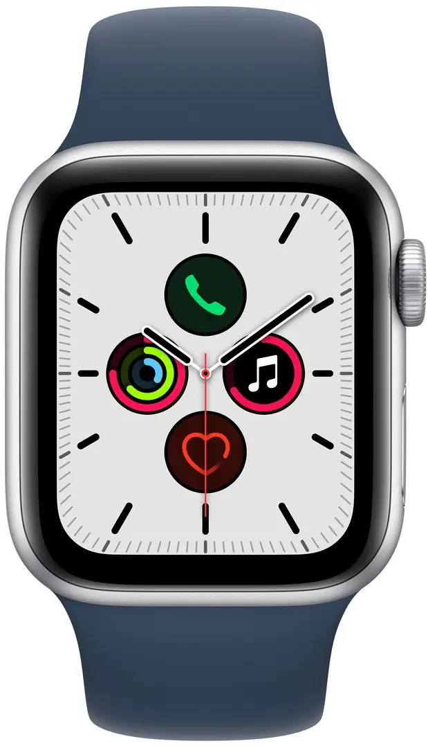 Смарт-часы Apple Watch SE GPS 44mm Sport Band (Silver Aluminum/Abyss Blue)