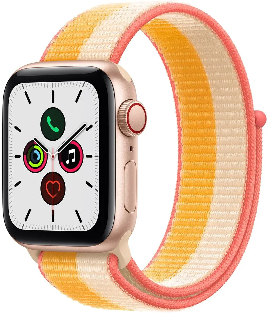 Ceas inteligent Apple Watch SE GPS + Cellular 40mm Sport Band (Gold/Maize)