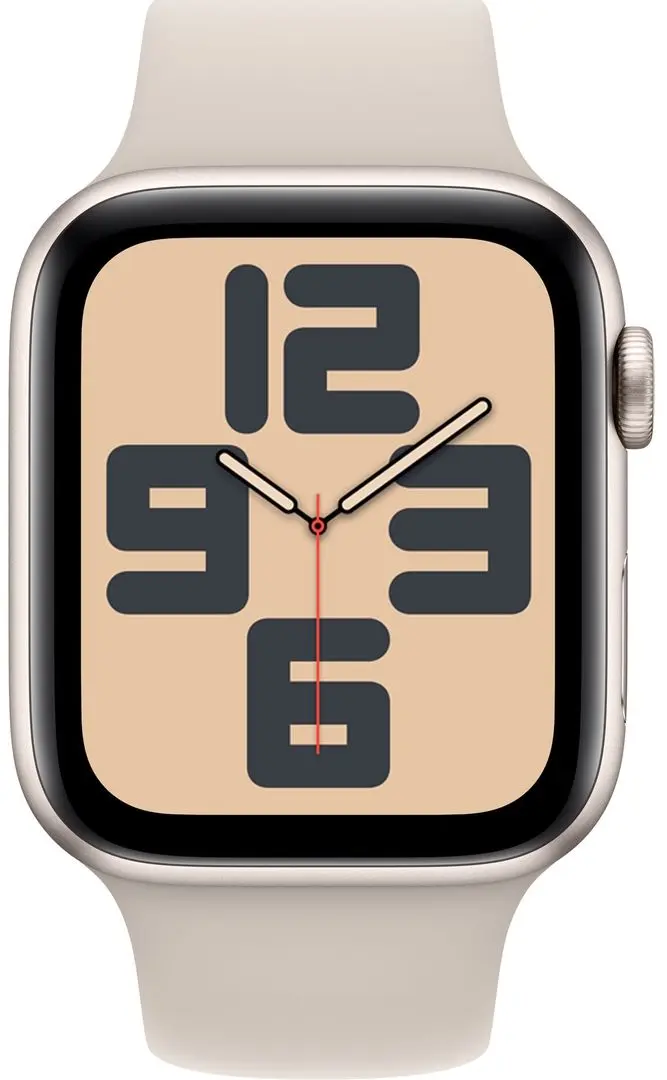 Ceas inteligent Apple Watch SE GPS + Cellular 44mm Sport Band M/L (Starlight)