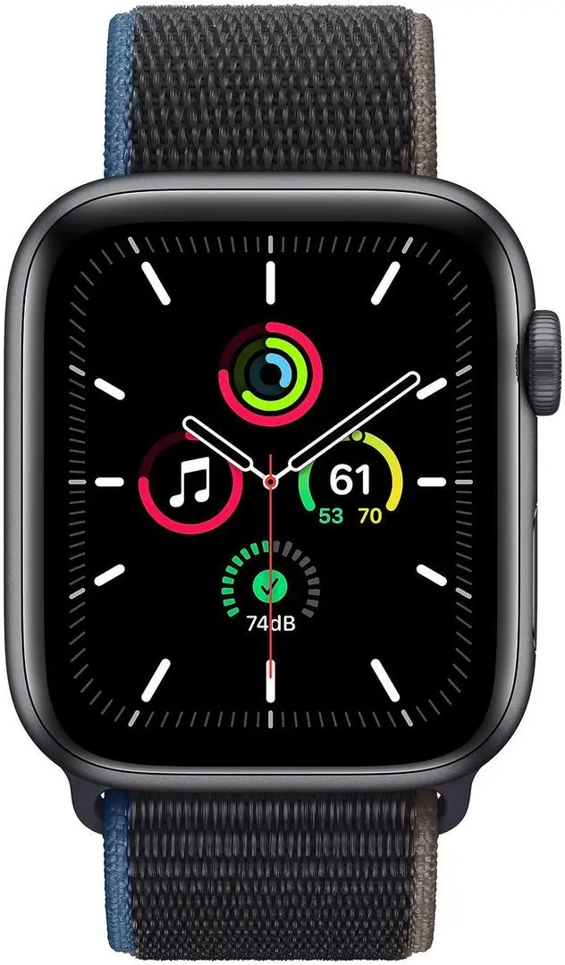 Смарт-часы Apple Watch SE GPS + Cellular 44мм Sport Loop Charcoal (Space Gray)