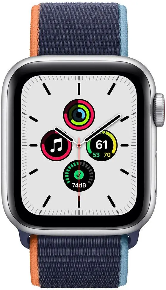Ceas inteligent Apple Watch SE GPS + Cellular 44mm Sport Loop Deep Navy (Silver)