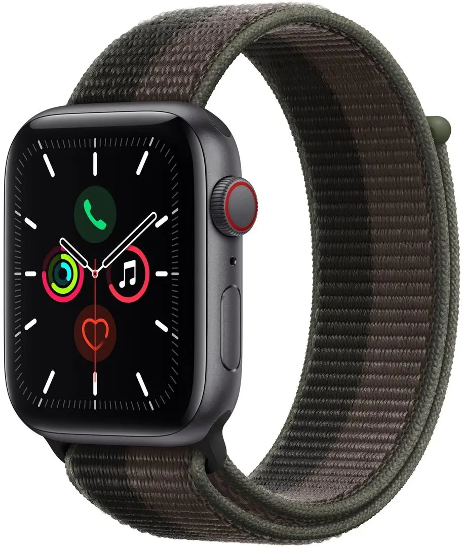 Ceas inteligent Apple Watch SE GPS + Cellular 44mm Sport Loop (Space Gray/Tornado Gray)