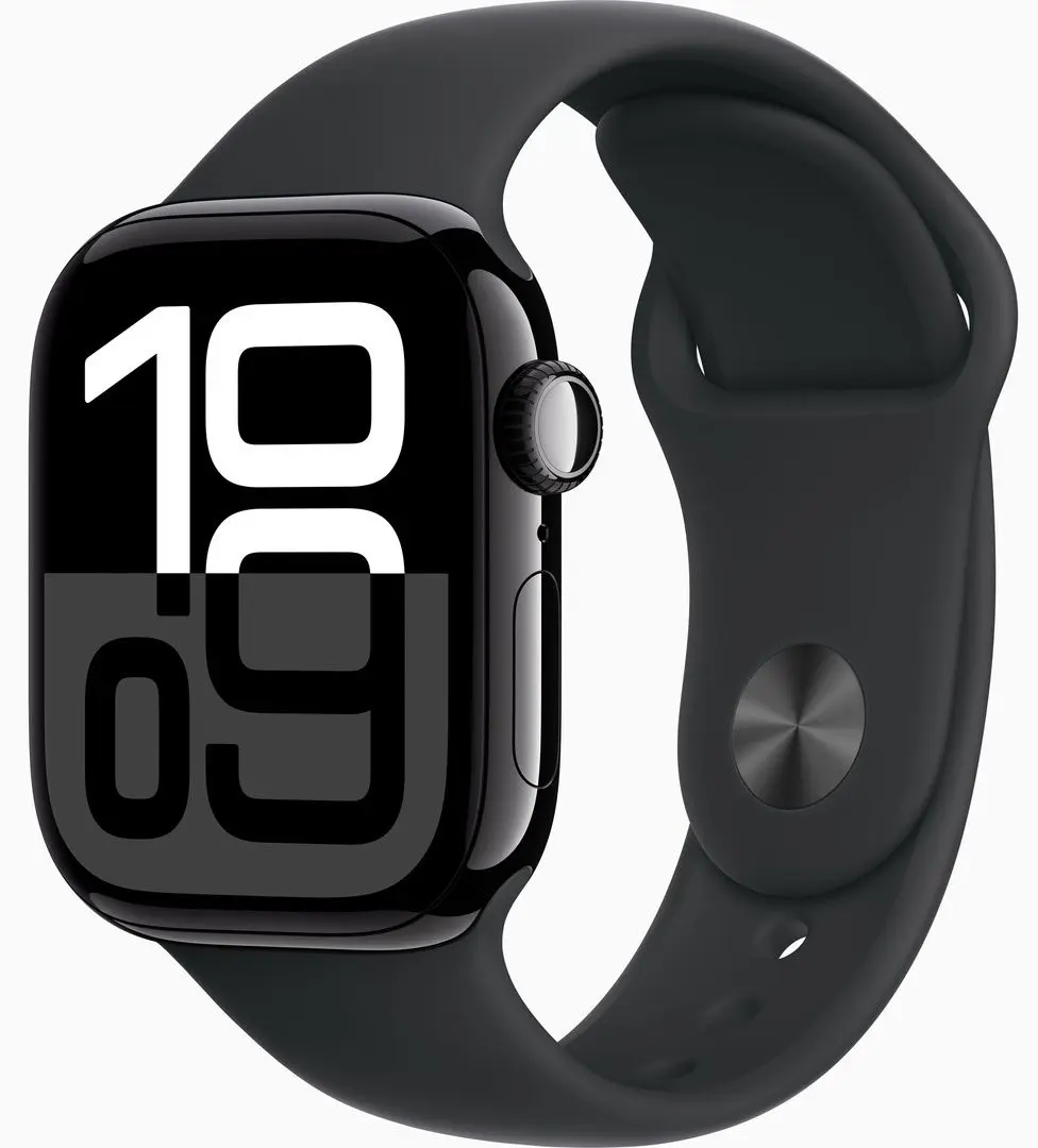 Смарт-часы Apple Watch Series 10 GPS 42mm Sport Band S/M (Jet Black)
