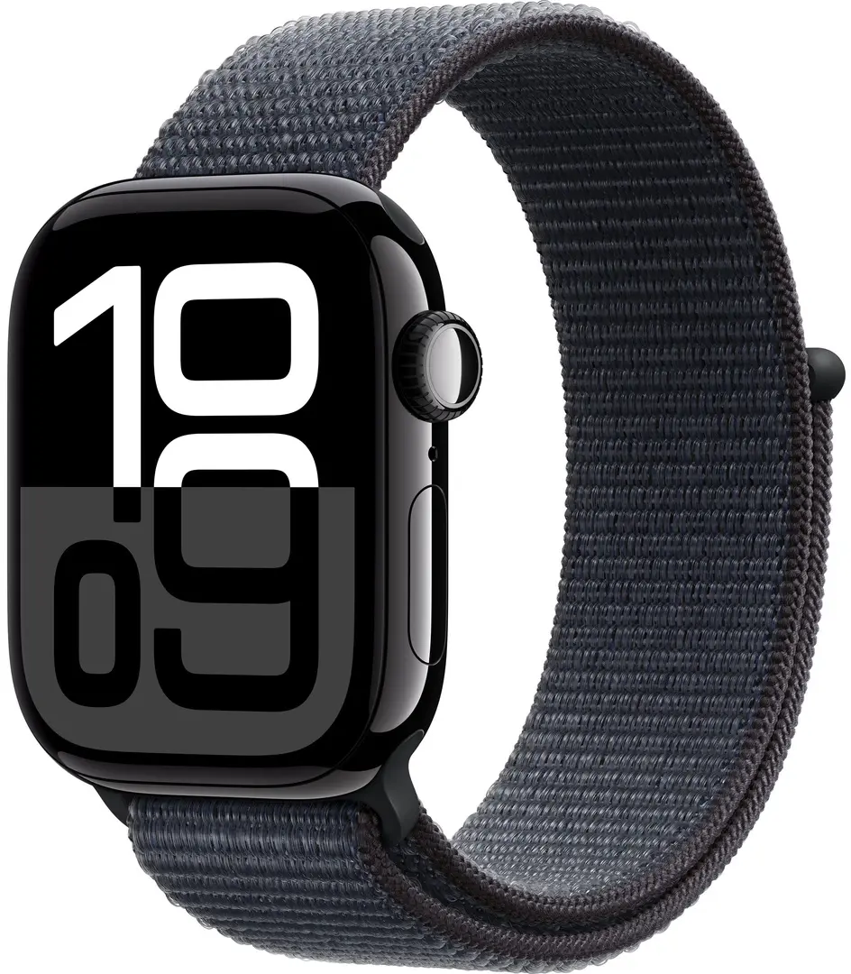 Ceas inteligent Apple Watch Series 10 GPS 42mm Sport Loop (Jet Black/Ink)
