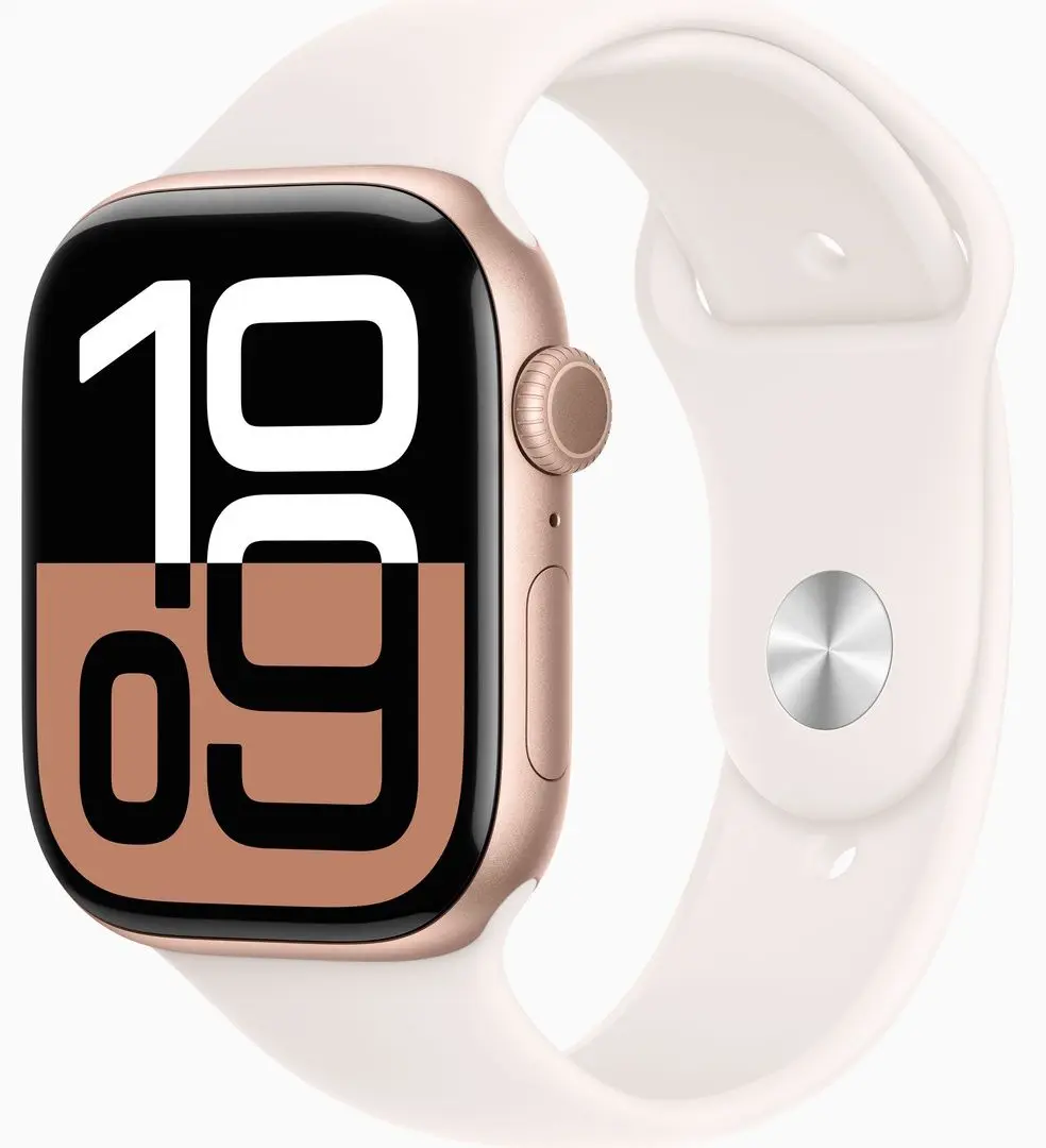 Ceas inteligent Apple Watch Series 10 GPS 46mm Sport Band M/L (Rose Gold/Light Blush)