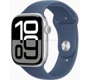 Смарт-часы Apple Watch Series 10 GPS 46mm Sport Band M/L (Silver/Denim)