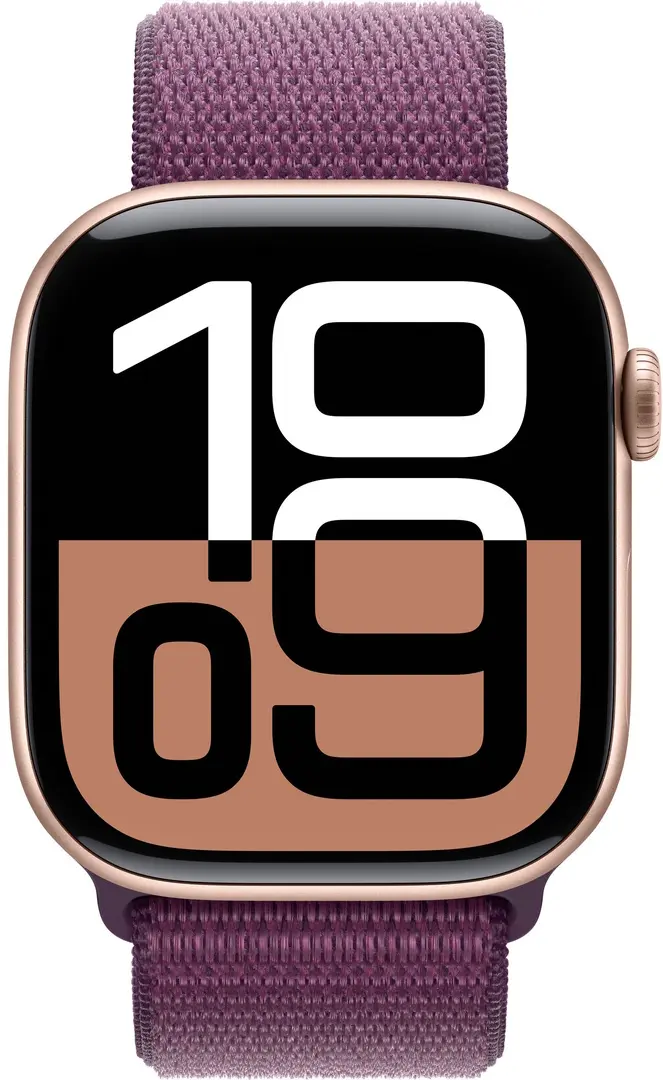 Ceas inteligent Apple Watch Series 10 GPS 46mm Sport Loop (Rose Gold/Plum)