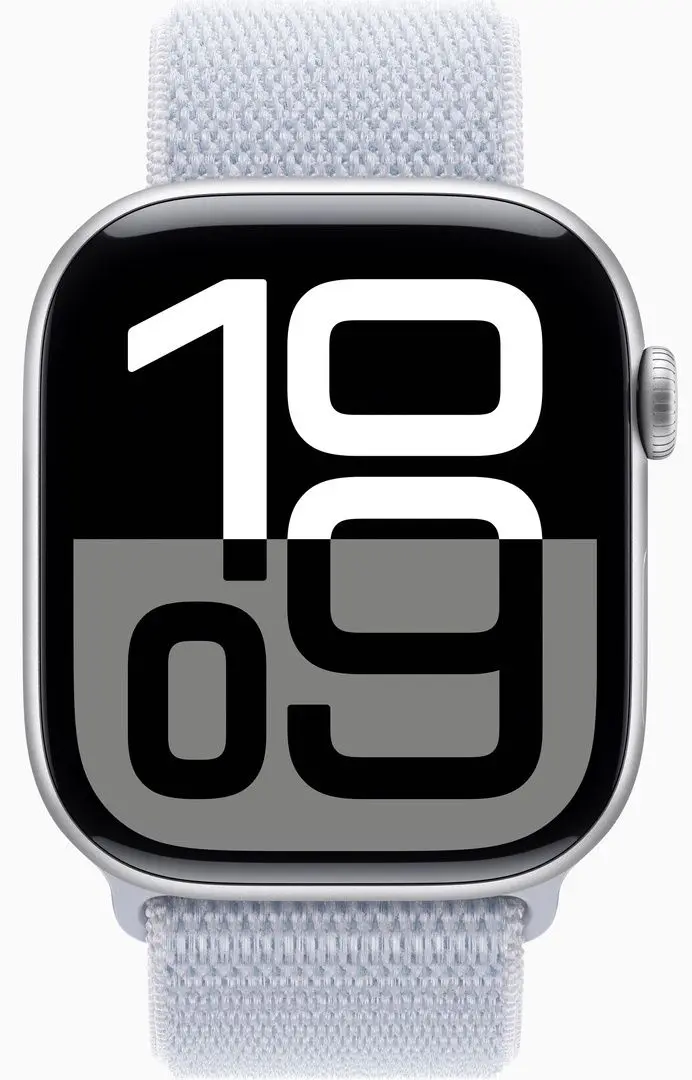 Смарт-часы Apple Watch Series 10 GPS 46mm Sport Loop (Silver/Blue Cloud)