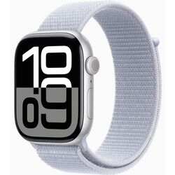 Ceas inteligent Apple Watch Series 10 GPS 46mm Sport Loop (Silver/Blue Cloud)