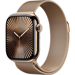 Ceas inteligent Apple Watch Series 10 GPS + Cellular 42mm Milanese Loop (Gold)