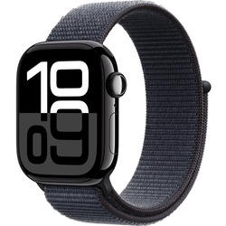 Ceas inteligent Apple Watch Series 10 GPS + Cellular 42mm Sport Loop (Jet Black/Ink)