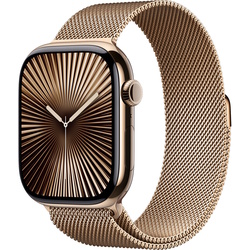 Ceas inteligent Apple Watch Series 10 GPS + Cellular 46mm Milanese Loop S/M (Gold)