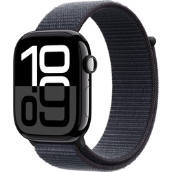Ceas inteligent Apple Watch Series 10 GPS + Cellular 46mm Sport Loop (Jet Black/Ink)
