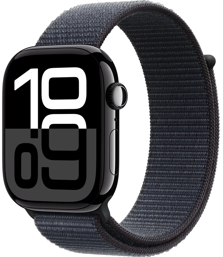Смарт-часы Apple Watch Series 10 GPS + Cellular 46mm Sport Loop (Jet Black/Ink)