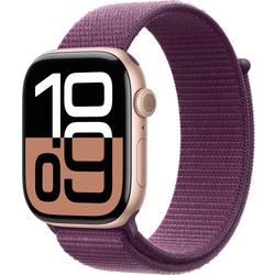 Ceas inteligent Apple Watch Series 10 GPS + Cellular 46mm Sport Loop (Rose Gold/Plum)