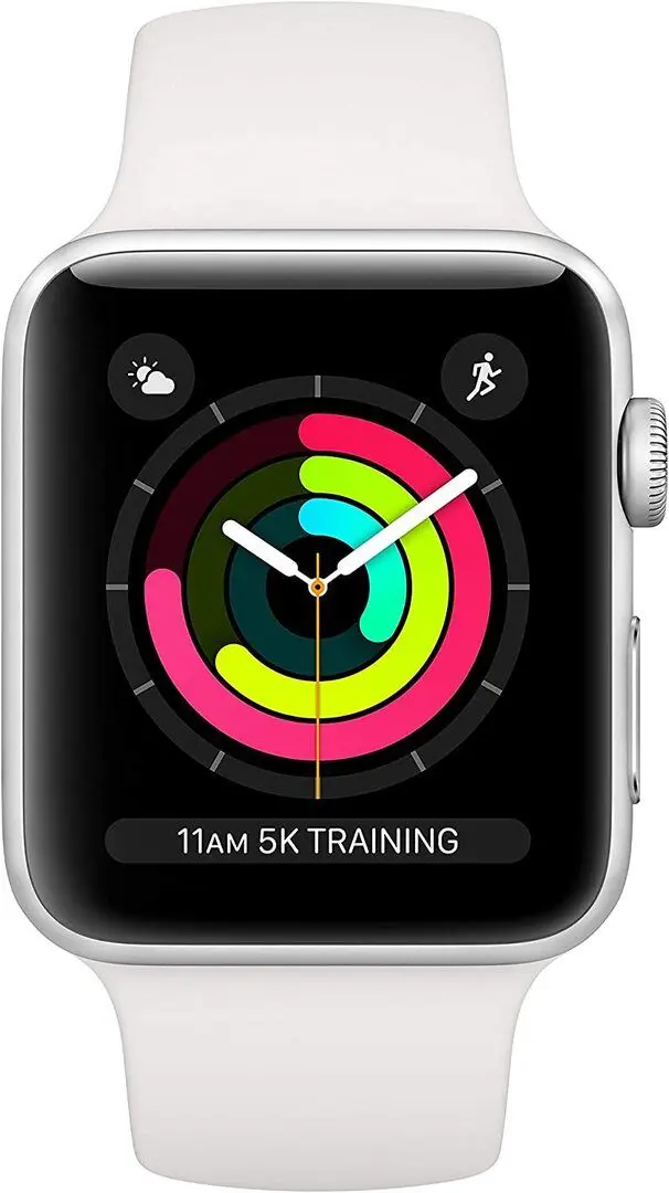 Ceas inteligent Apple Watch Series 3 GPS 38mm Sport Band (Silver/White)