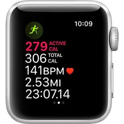 Ceas inteligent Apple Watch Series 3 GPS 38mm Sport Band (Silver/White) Thumb