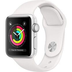 Ceas inteligent Apple Watch Series 3 GPS 38mm Sport Band (Silver/White)