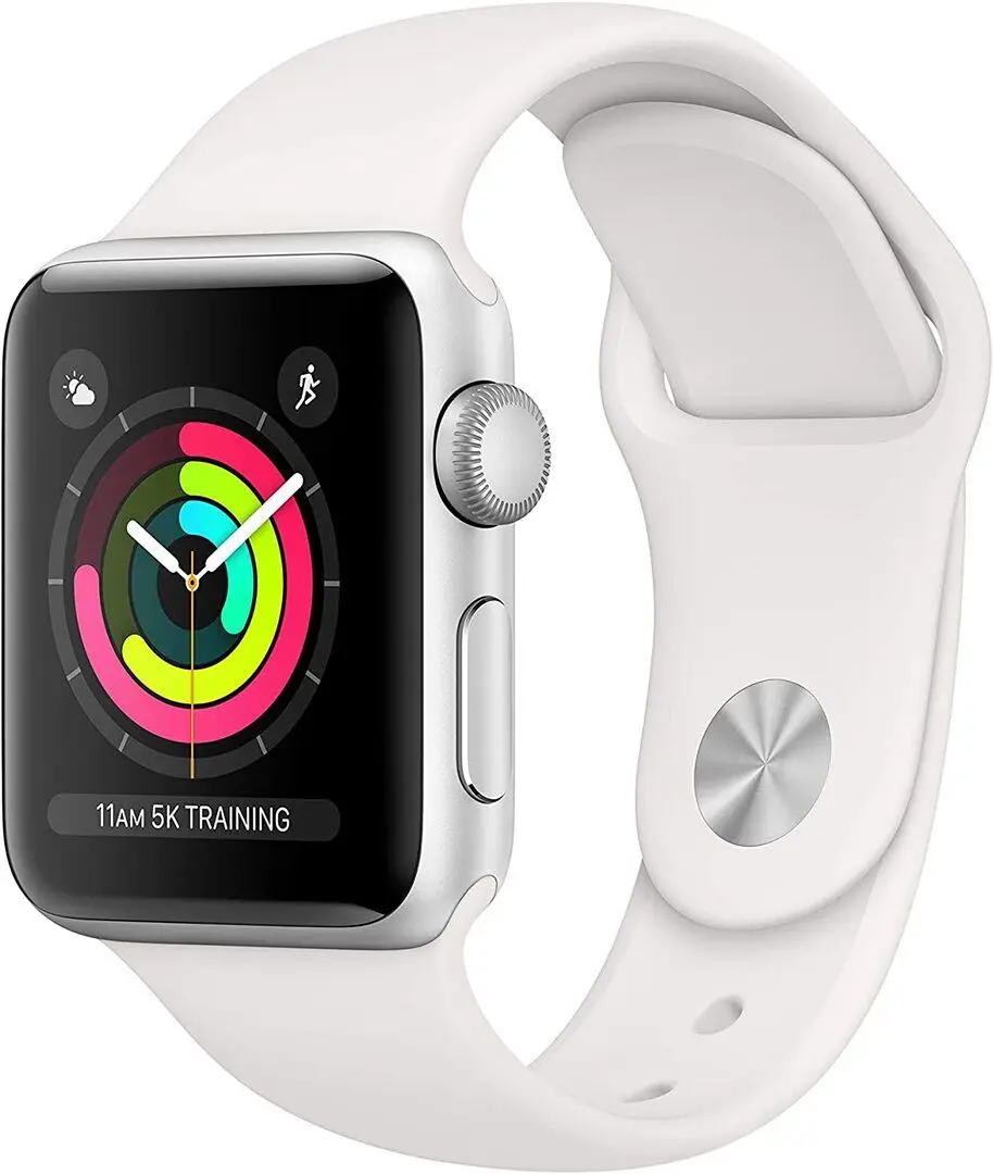 Ceas inteligent Apple Watch Series 3 GPS 38mm Sport Band (Silver/White)