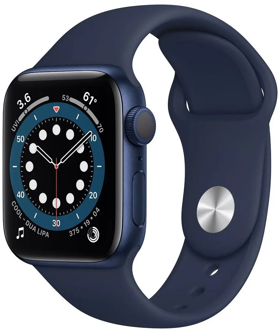 Ceas inteligent Apple Watch Series 6 GPS 40mm Sport Band (Blue Aluminum/Deep Navy)