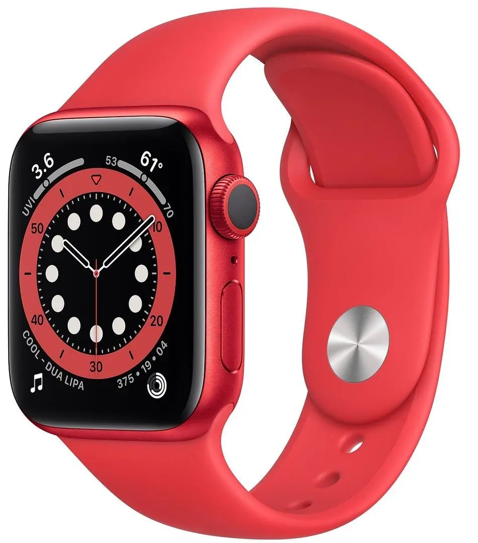 Ceas inteligent Apple Watch Series 6 GPS 40mm Sport Band (Red Aluminum/Red)