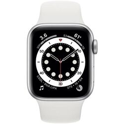 Смарт-часы Apple Watch Series 6 GPS 44мм (Silver Aluminum/White)