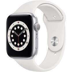 Ceas inteligent Apple Watch Series 6 GPS 44mm Sport Band (Silver Aluminum/White)