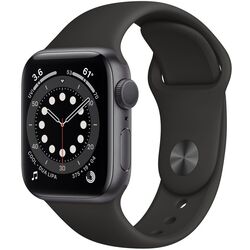 Ceas inteligent Apple Watch Series 6 GPS 44mm Sport Band (Space Gray Aluminum/Black)