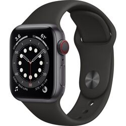 Ceas inteligent Apple Watch Series 6 GPS + Cellular 40mm Sport Band (Space Gray Aluminium/Black)