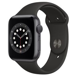 Ceas inteligent Apple Watch Series 6 GPS + Cellular 44mm Sport Band Black (Space Grey Aluminium)