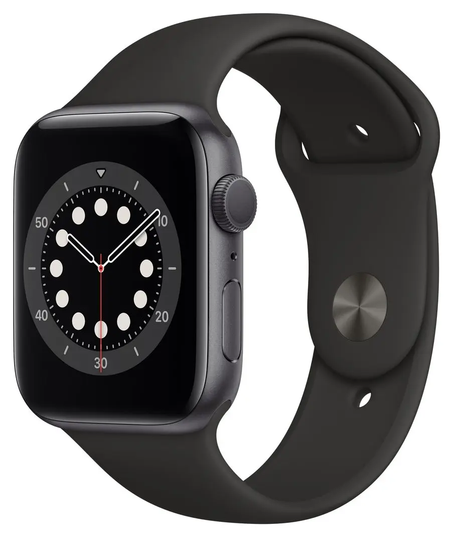 Смарт-часы Apple Watch Series 6 GPS + Cellular 44mm Sport Band Black (Space Grey Aluminium)