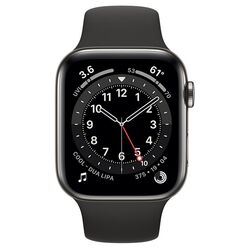 Ceas inteligent Apple Watch Series 6 GPS+LTE 44mm Sport Band SS (Graphite)