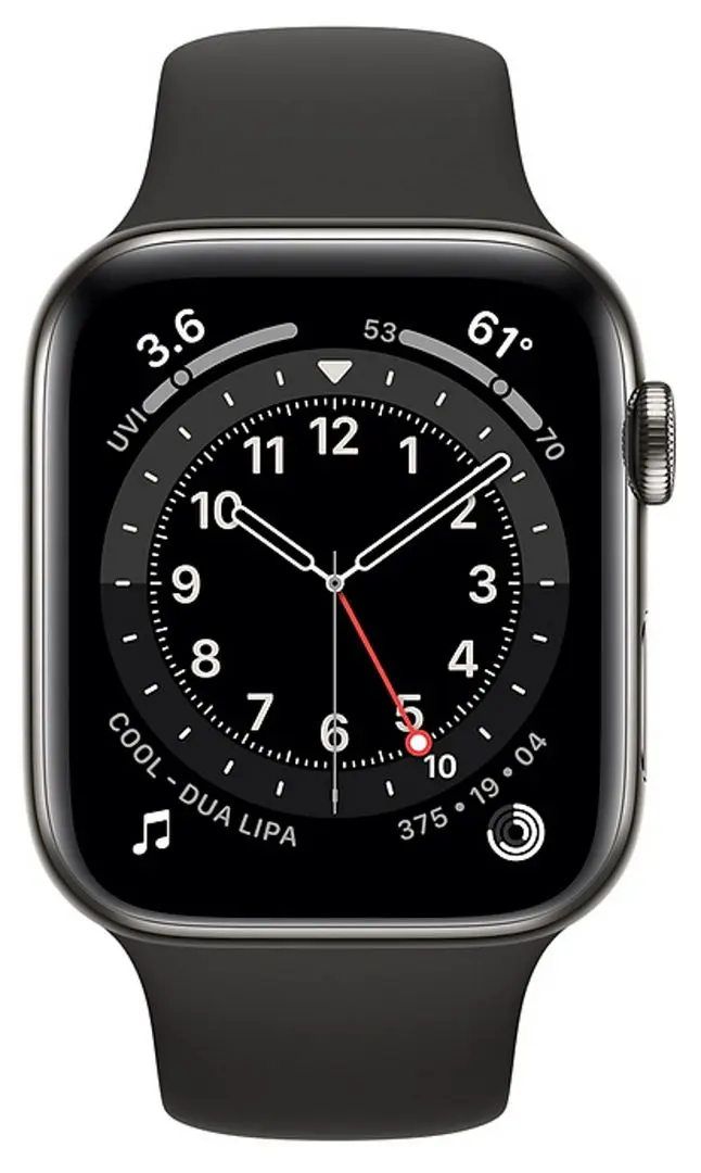 Смарт-часы Apple Watch Series 6 GPS+LTE 44mm Sport Band SS (Graphite)