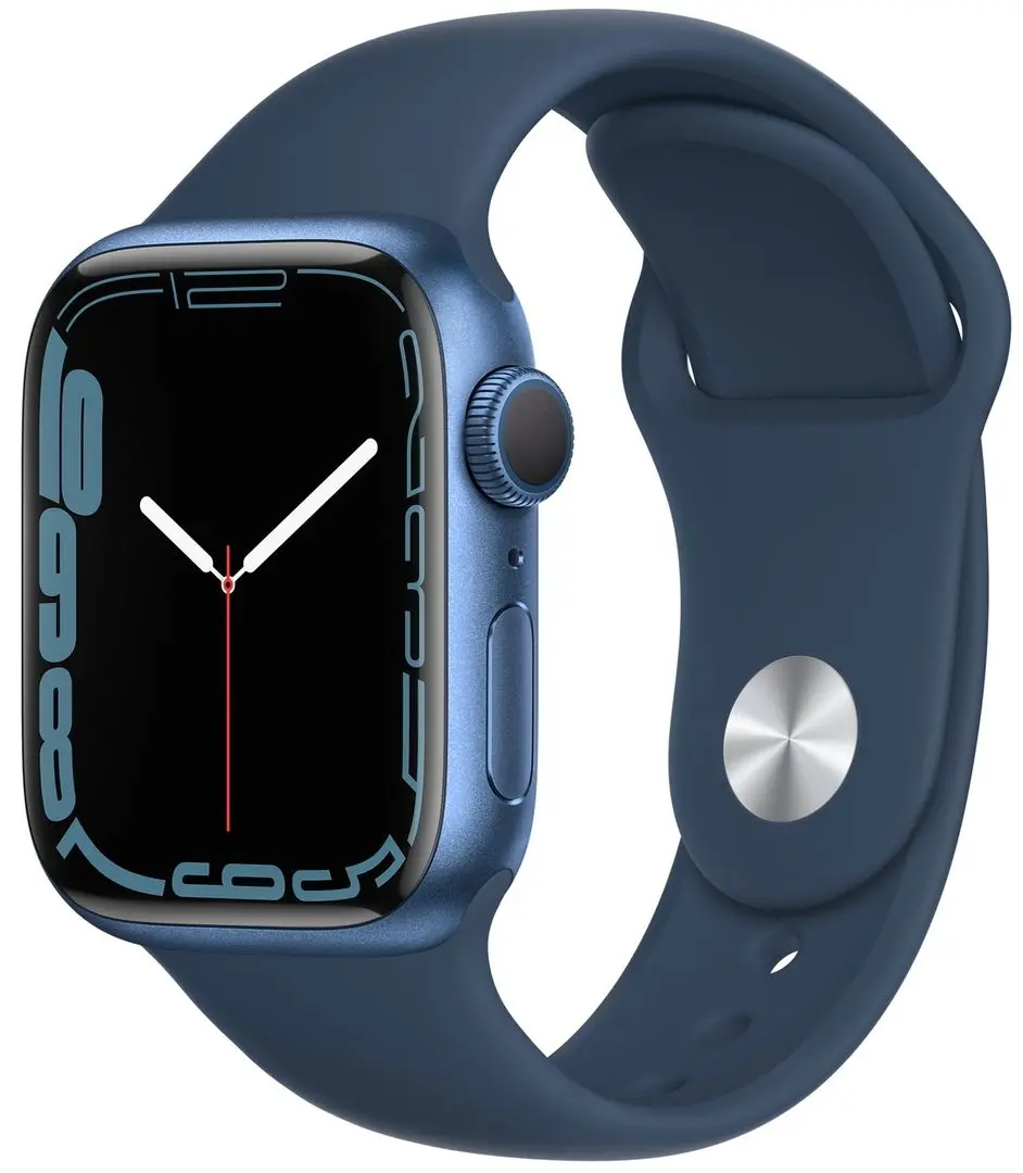 Смарт-часы Apple Watch Series 7 GPS 41 mm Sport Band (Abyss Blue)