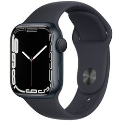Ceas inteligent Apple Watch Series 7 GPS 41 mm Sport Band (Midnight)