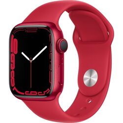 Ceas inteligent Apple Watch Series 7 GPS 41mm Sport Band (Red)