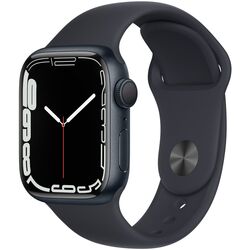 Ceas inteligent Apple Watch Series 7 GPS 45 mm Sport Band (Black)